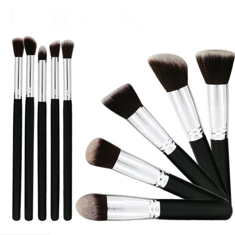 Glamwinks 10-Piece Premium Synthetic Makeup Brush Set