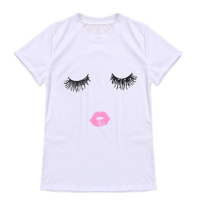 Lashes &amp; Lips Casual Tee